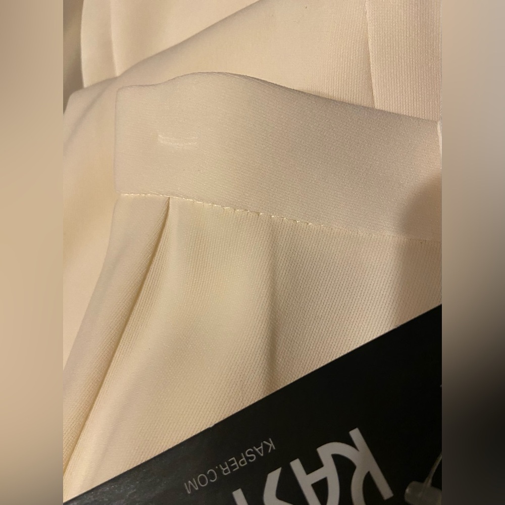 Kasper NWT Timeless Style: Vintage 2P Cream-colored fully-lined pants. - Picture 5 of 10